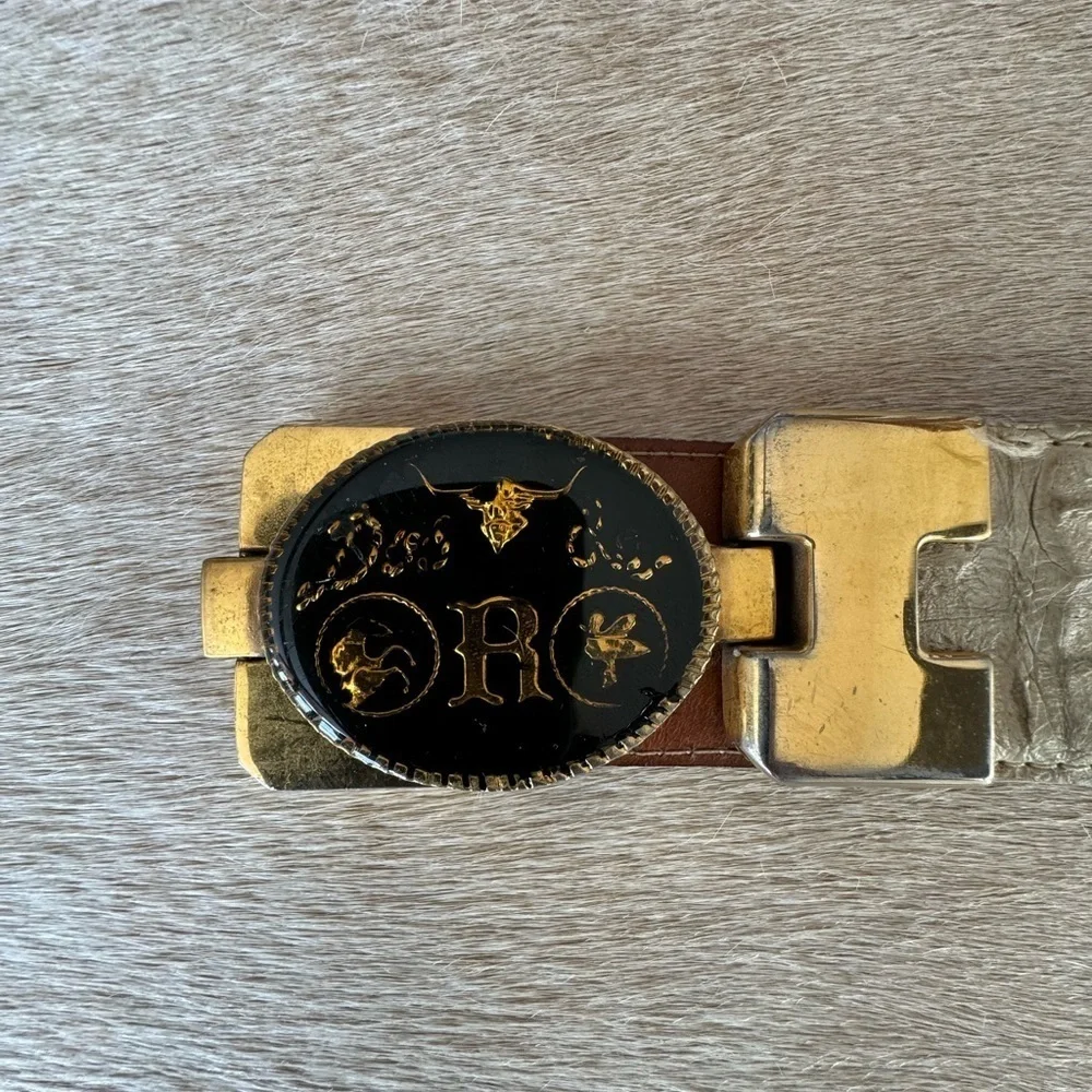 Dos de oro crocodile belt- duuuude- vintage - Picture 16 of 16